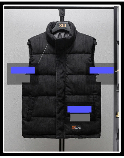 Men's Vest Jacket - Warm Sleeveless Waistcoat