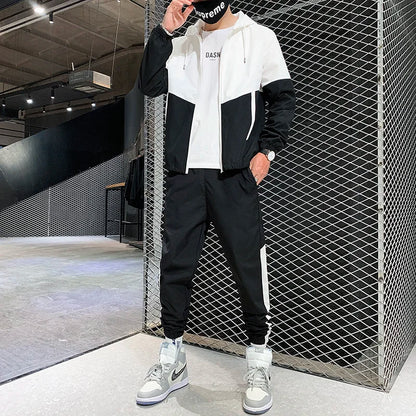 Men's Hip Hop Hooded Jogger Tracksuit 2026