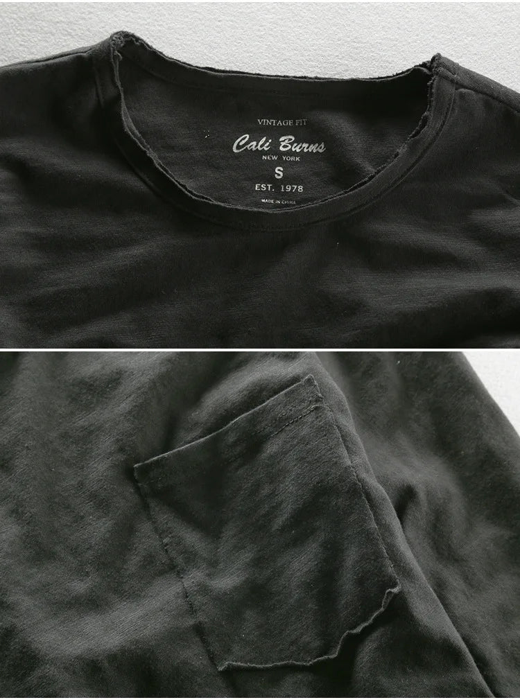 Men's Basic Cotton O-Neck Long Sleeve T-Shirt