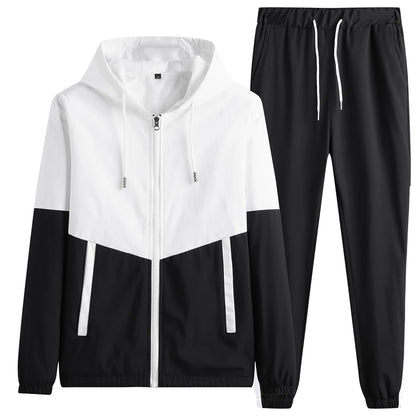 Men's Hip Hop Hooded Jogger Tracksuit 2026