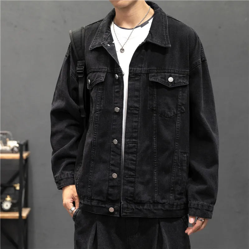 Men's Vintage Denim Jacket - Streetwear