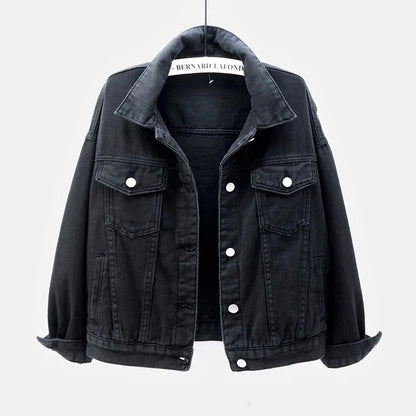 Women's Colorful Denim Jacket Spring