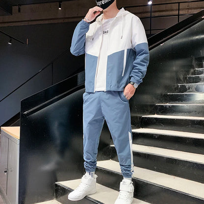 Men's Hip Hop Hooded Jogger Tracksuit 2026