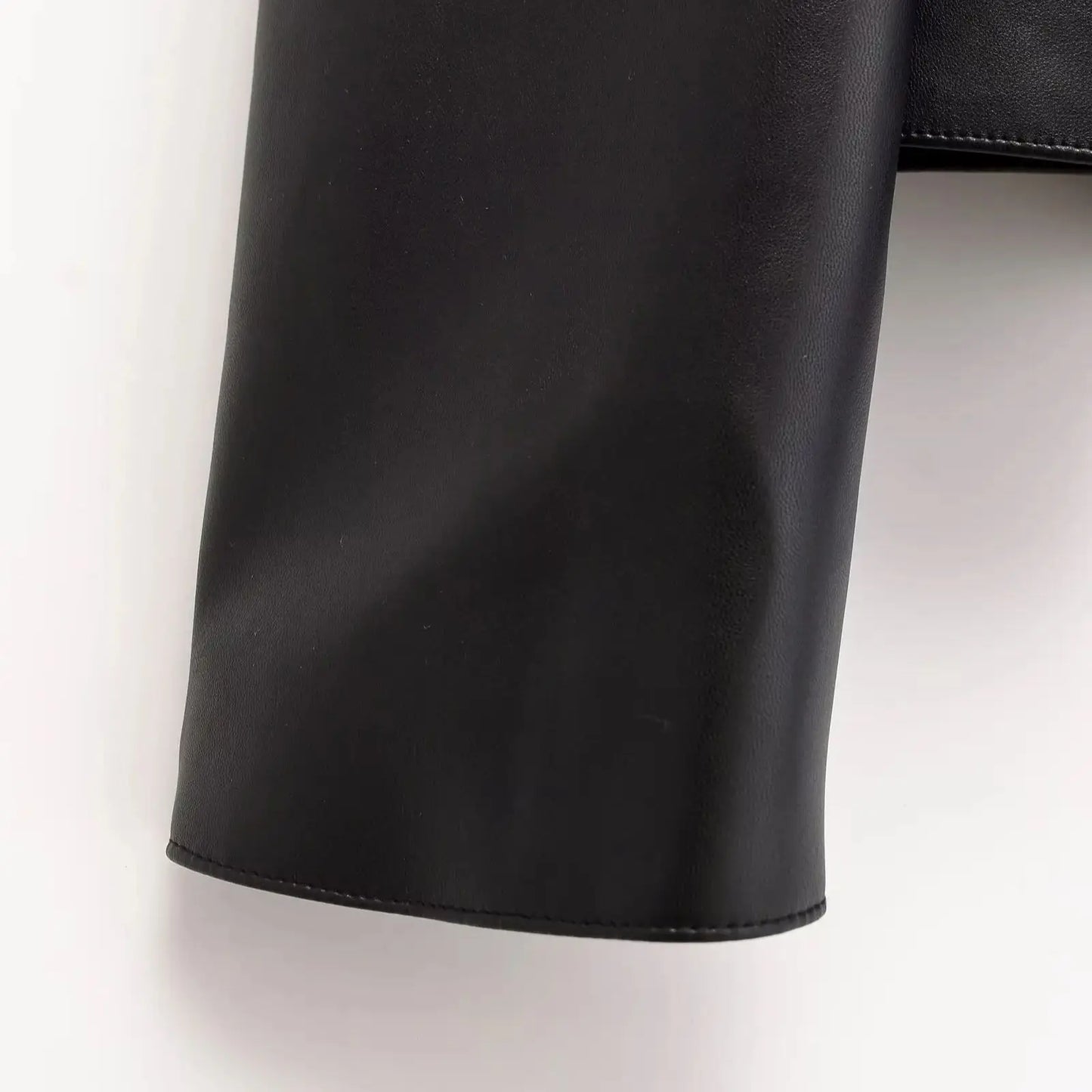 Women's Autumn Leather PU Imitation Leather Loose Black Jacket Motorcycle Coat Autumn Fashion Jackets