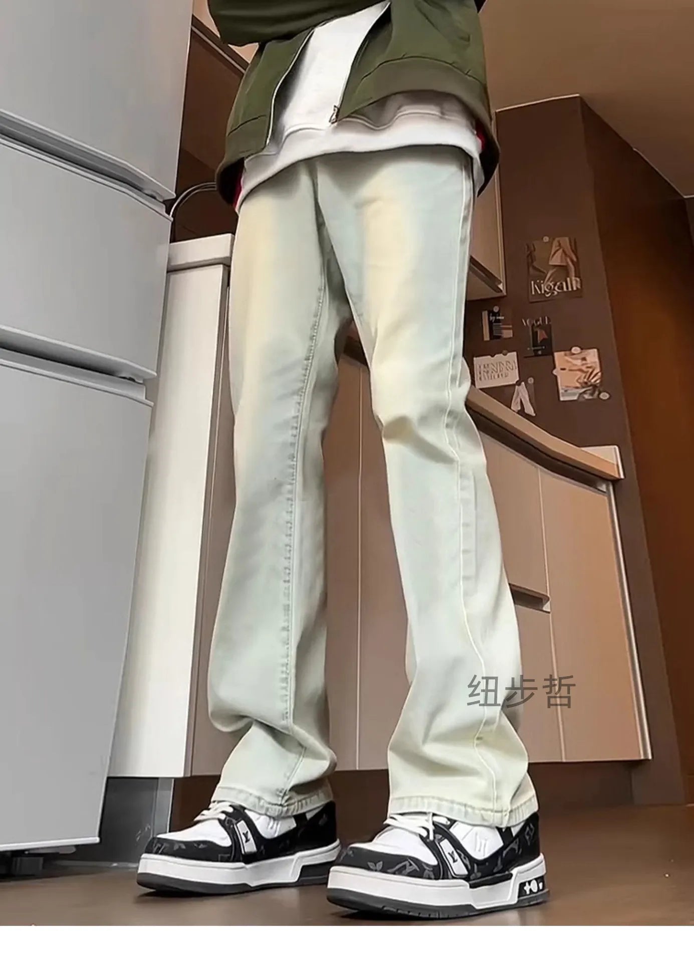 Men's Straight Jeans - Spring Autumn Slim Fit Loose