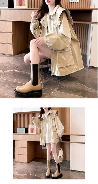 Women's Waterproof Trench Coat - Thin Windbreaker