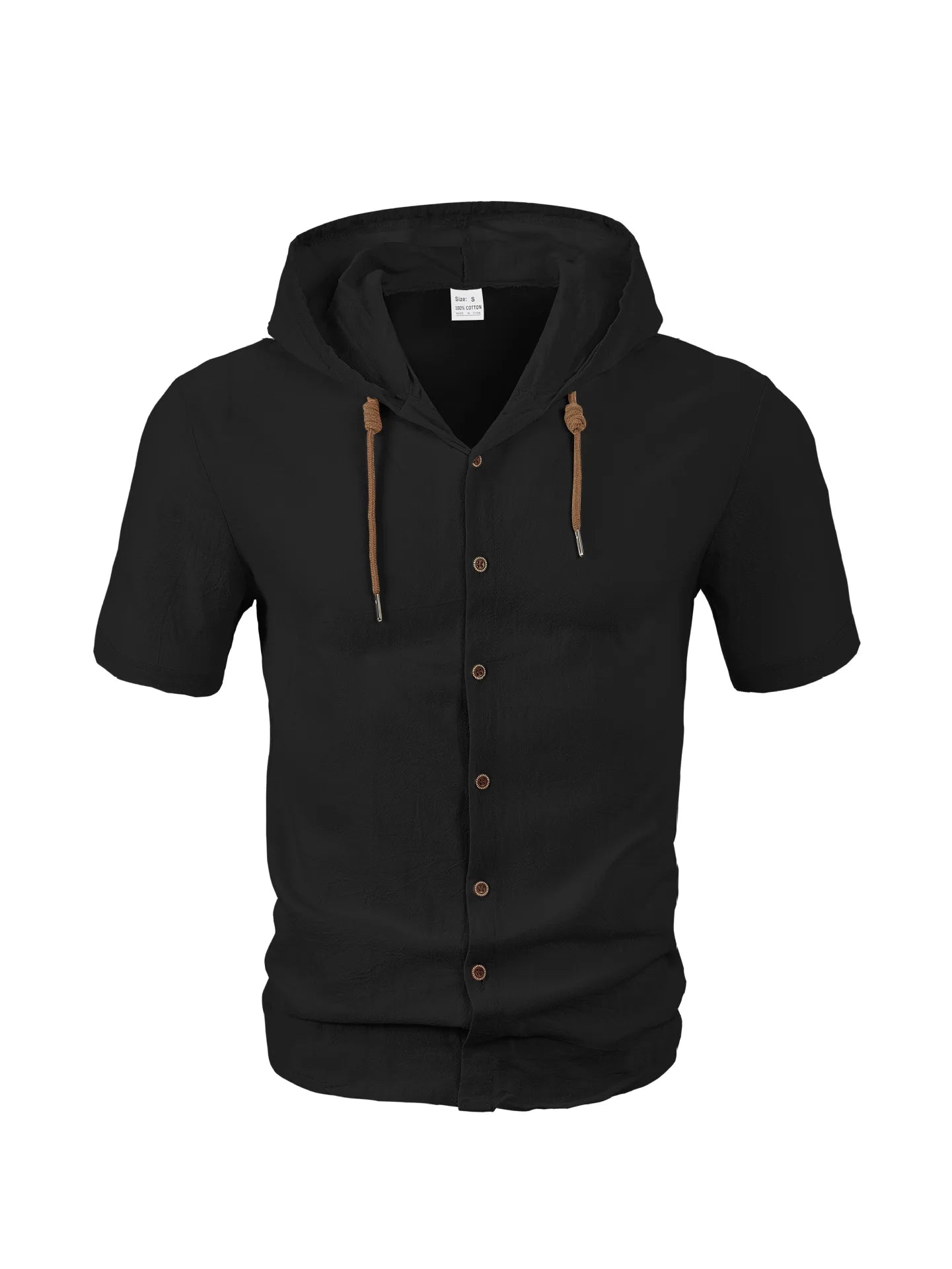 Men's Linen Short Sleeve Beach Shirt