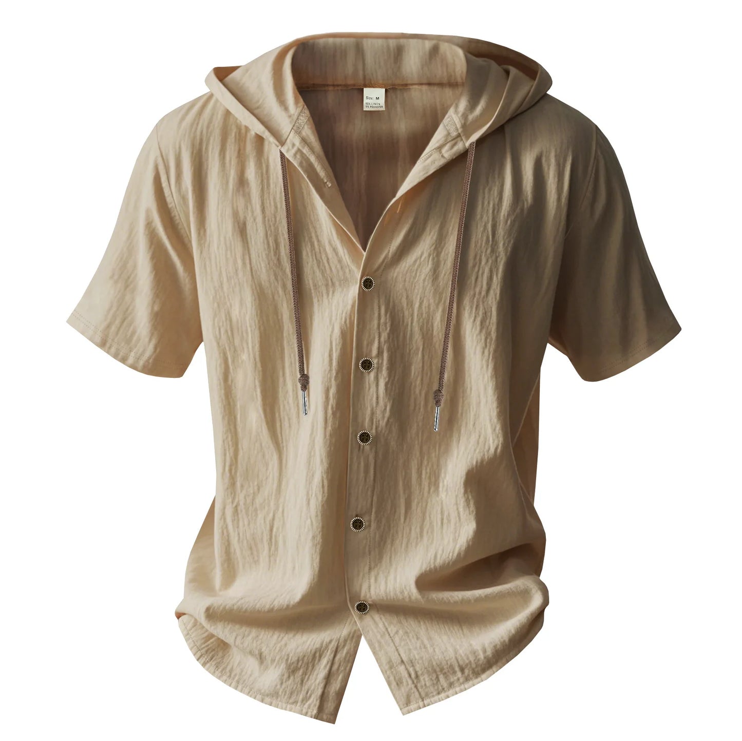 Men's Linen Short Sleeve Beach Shirt