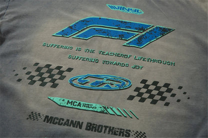 Men's Y2K Harajuku Vintage Washed Long Sleeve T-Shirt