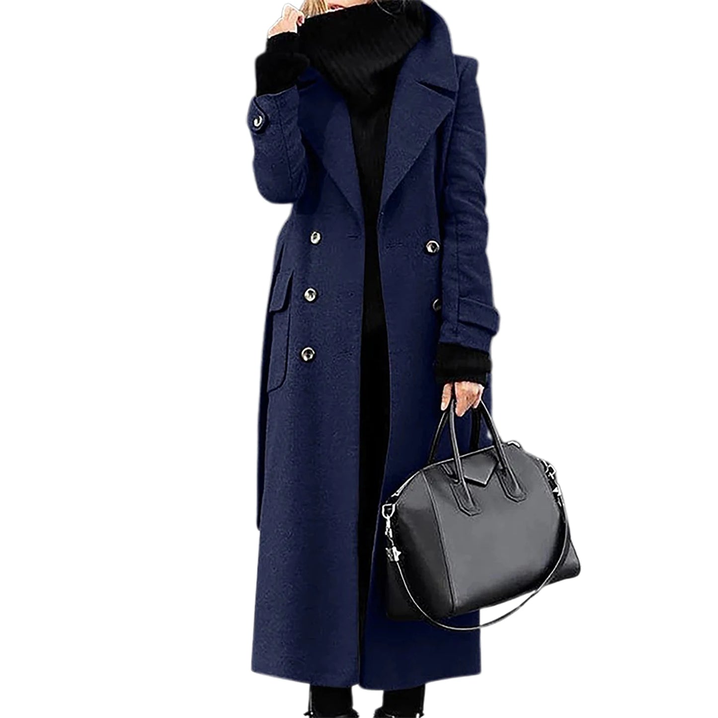 Women's Long Wool Coat - Korean Fashion Winter Coat