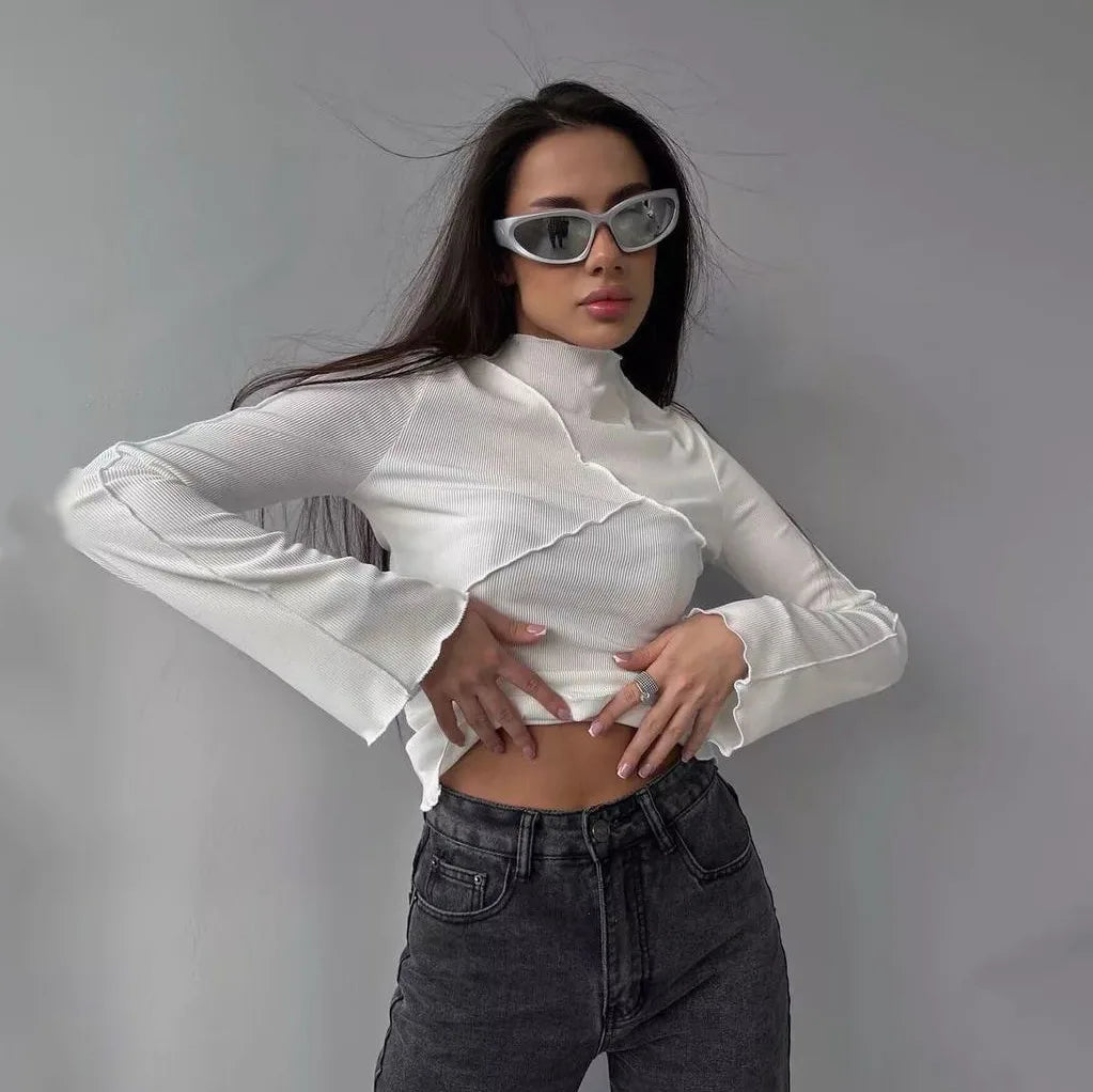 Women's Knit Flared Sleeve T-Shirt