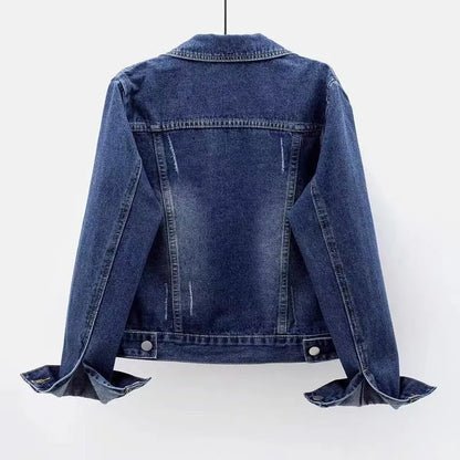 Women's Slim Fit Denim Jacket Washed Spring