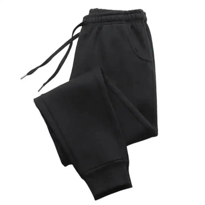 Women Casual Pants Autumn Winter Fleece Sweatpants
