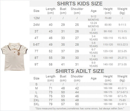 Family Matching T-Shirts - Bear Print