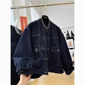 Casual Cotton Denim Jacket Women Parka