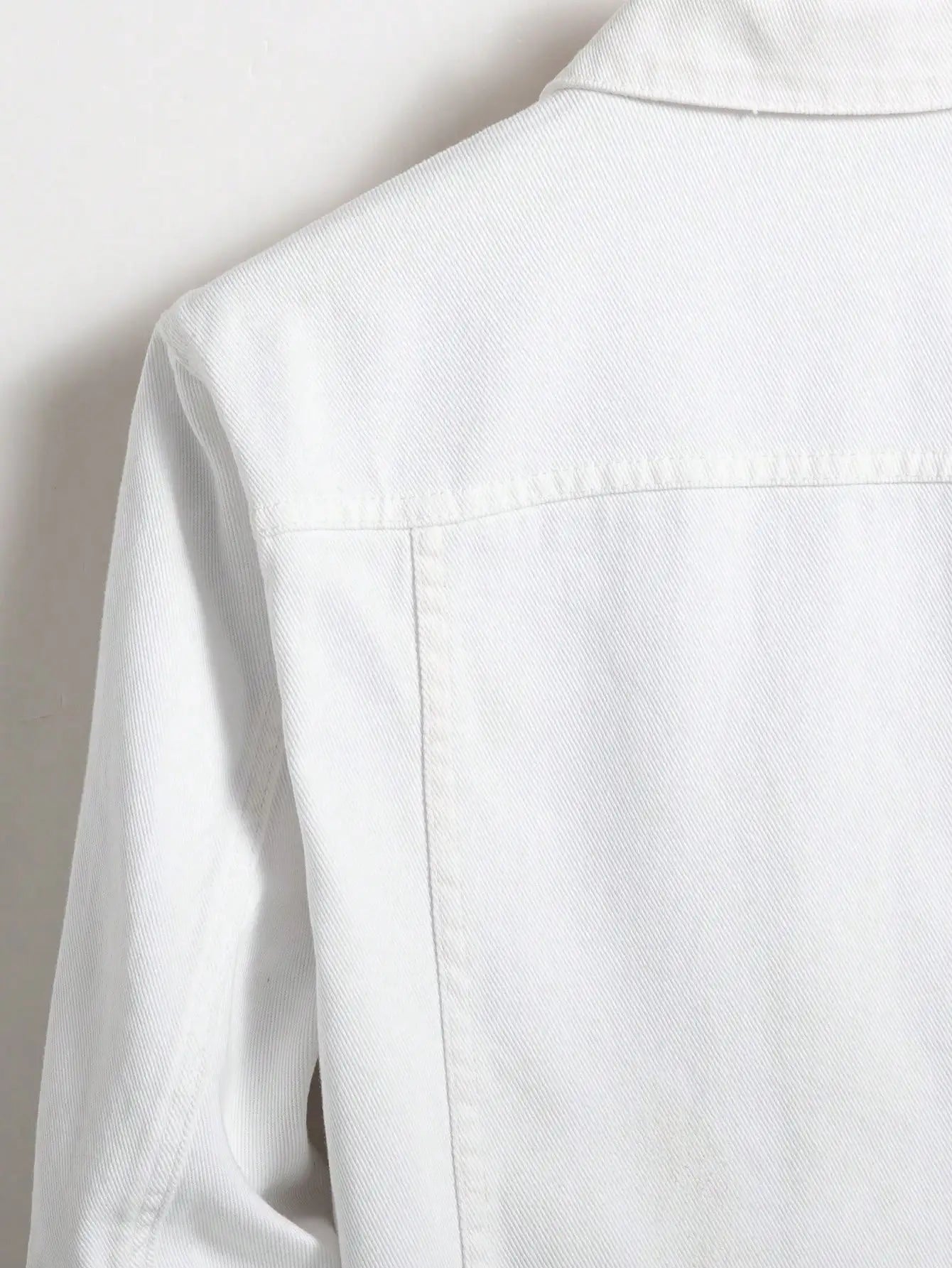 Men's Simple Versatile White Denim Jacket