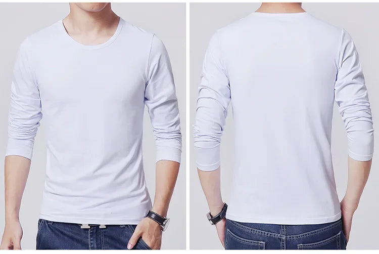 Men's Slim Fit O-Neck Long Sleeve T-Shirt 2025