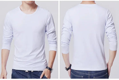 Men's Slim Fit O-Neck Long Sleeve T-Shirt 2025