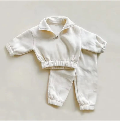 Kids Fleece Sweatshirt & Pants Sportswear Set