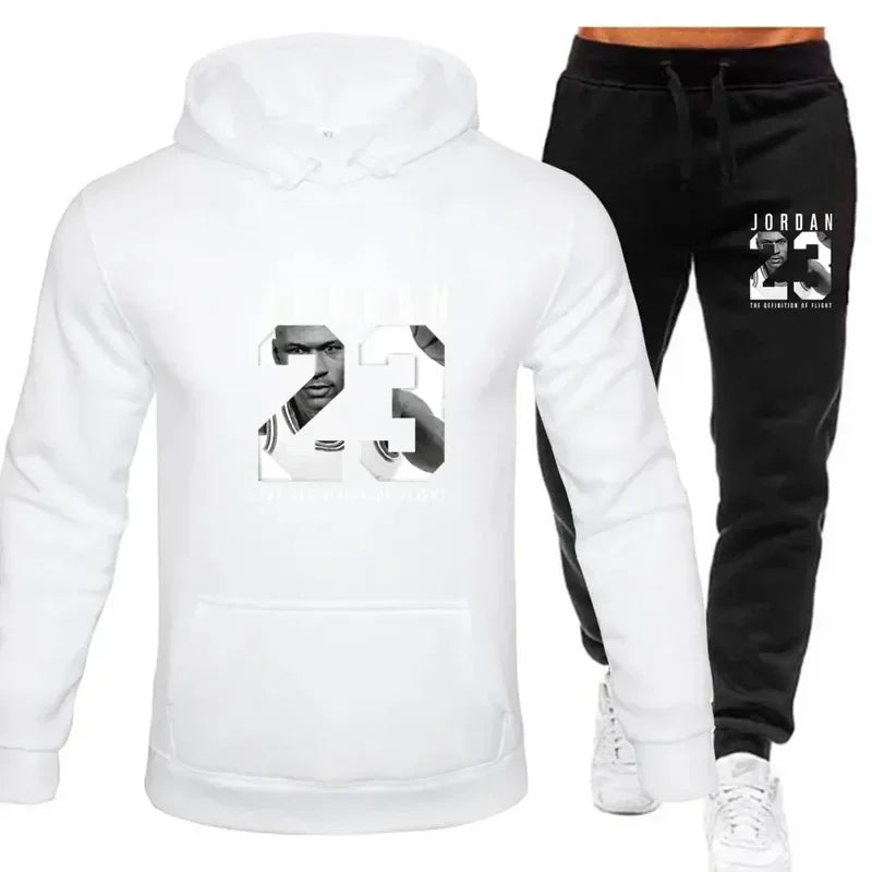 Men's Hoodie and Pants Set - Casual Tracksuit