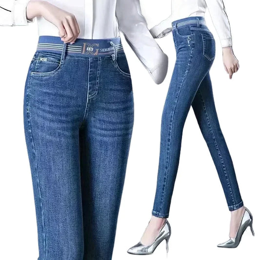 Women's Oversize Jeans 26-38 - Slim High Waist Skinny Denim Pants