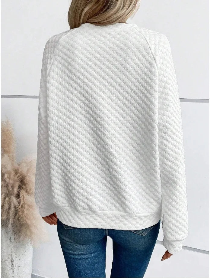 Women's V-Neck Casual Loose Fit Pullover