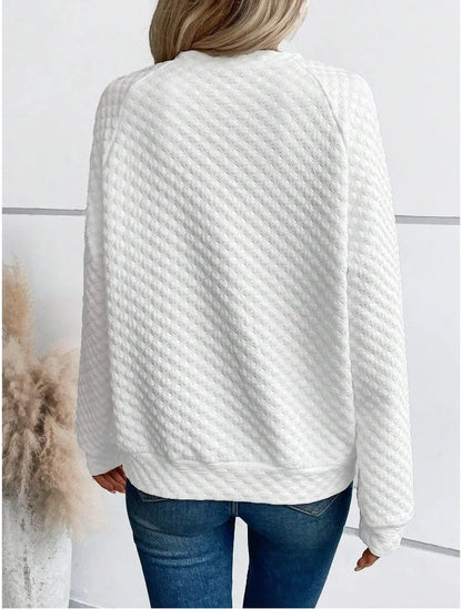 Women's V-Neck Casual Loose Fit Pullover