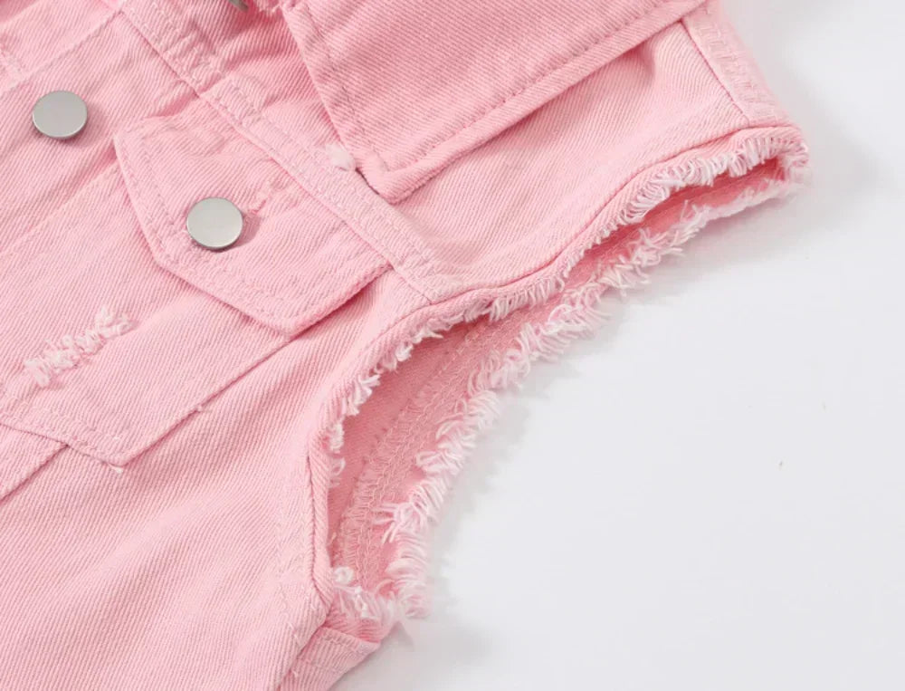 Qadınlar üçün cins jilet, payız geyimləri, moda geyimləri, gündəlik vintage zərif qolsuz pencək