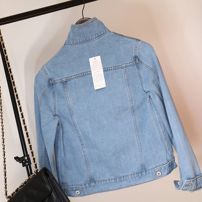 Women's Casual Short Denim Jacket Korean
