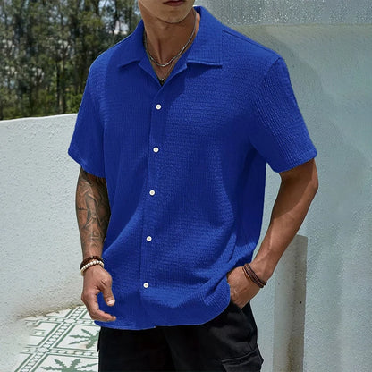 Men's Hip Hop Baggy Short Sleeve Shirt