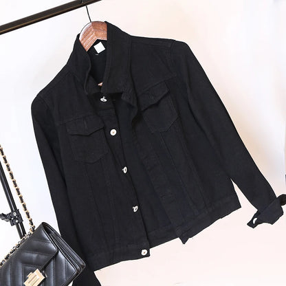 Women's Casual Short Denim Jacket Korean