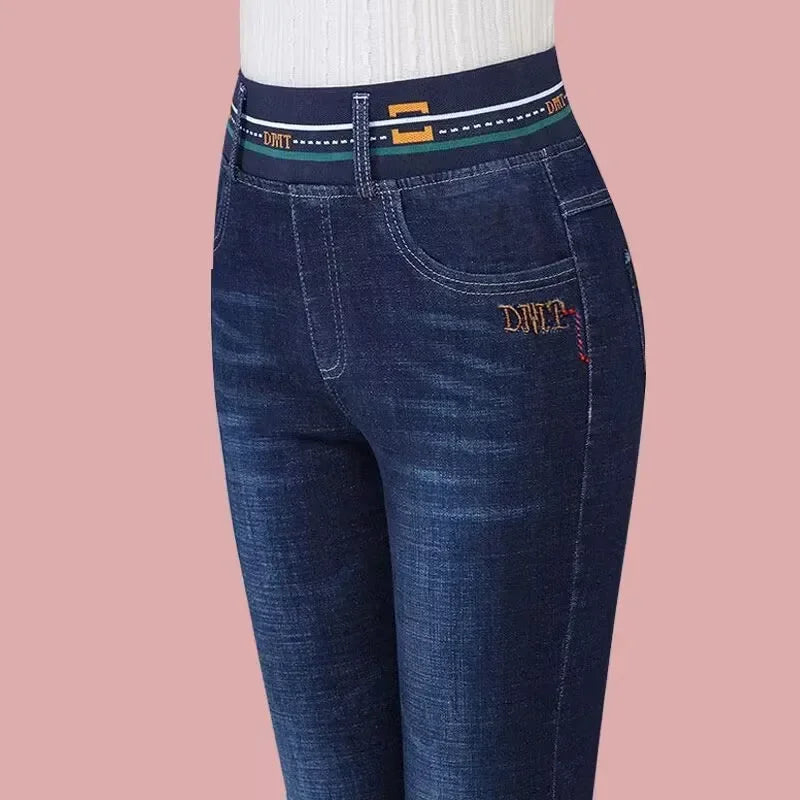Women's Oversize Jeans 26-38 - Slim High Waist Skinny Denim Pants