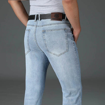 Men's Flared Boot Cut Jeans - Designer Classic High Waist
