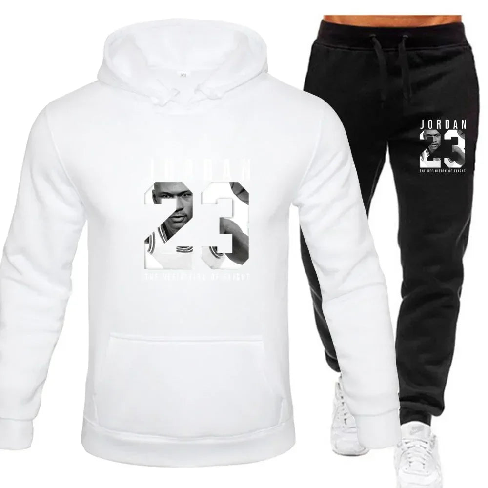 Men's Hoodie and Pants Set - Casual Tracksuit