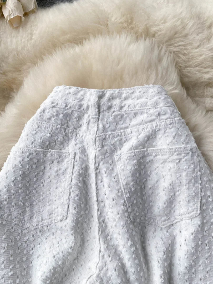 Ripped Jeans Women Casual Streetwear Spring Autumn High Waist