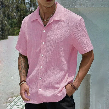 Men's Hip Hop Baggy Short Sleeve Shirt