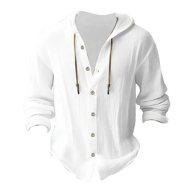 Men's Hooded Long Sleeve Beach Shirt