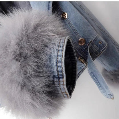 Women's Winter Denim Jacket