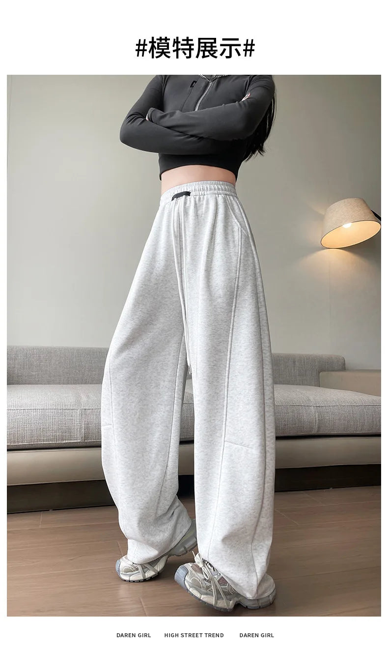 Sports Pants Women Spring Autumn High-Waisted Slim