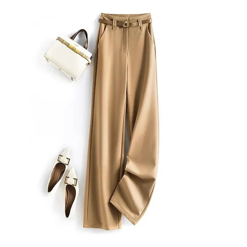 Women's Pants Work Dress Office Tailoring Wide Leg 2025