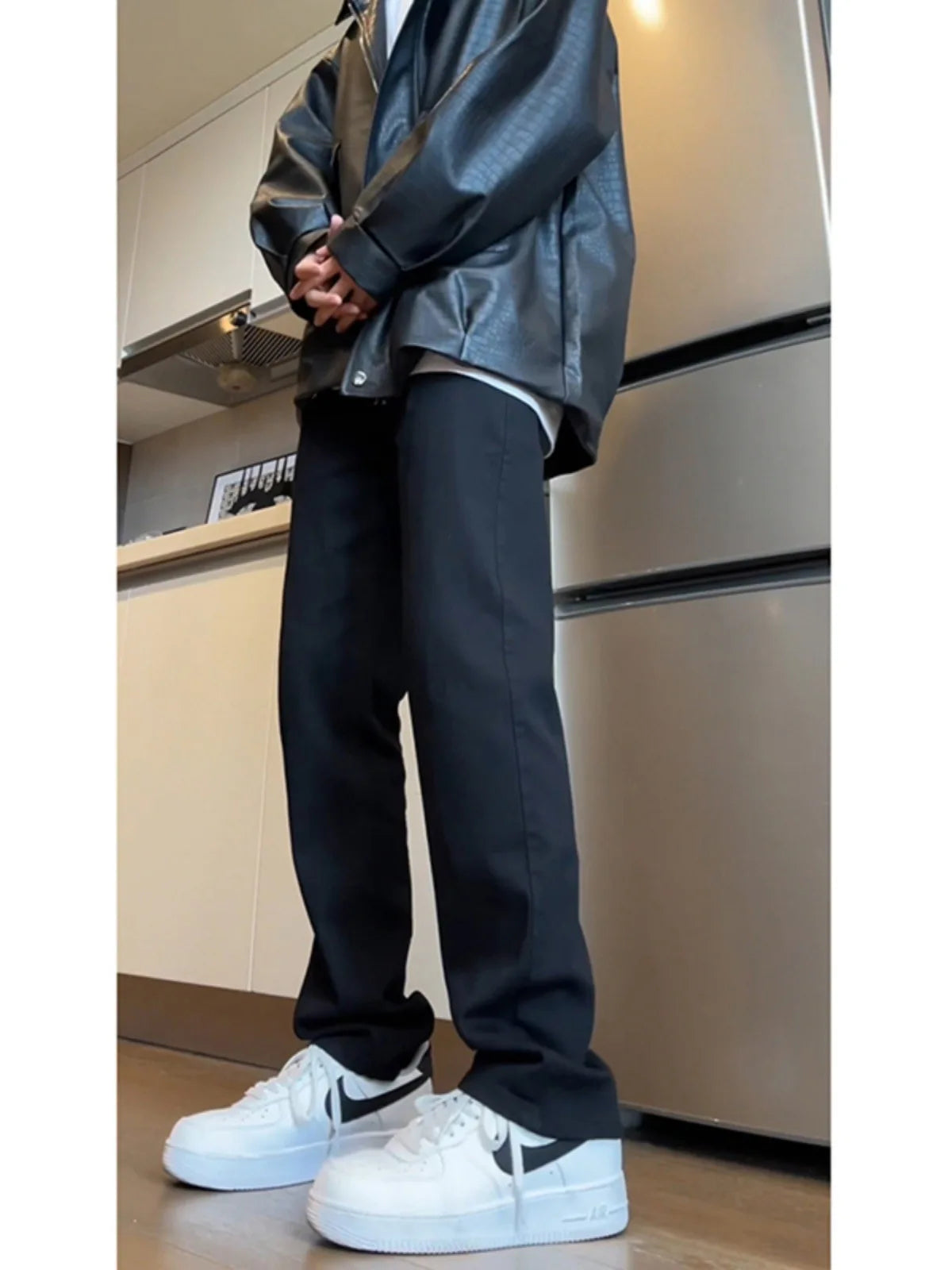 Men's Straight Jeans - Spring Autumn Slim Fit Loose