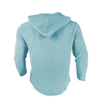 Men's Hooded Long Sleeve Beach Shirt