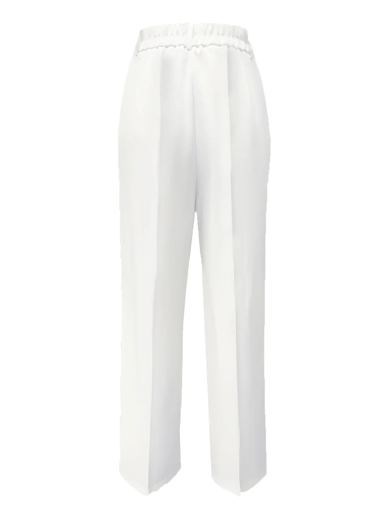 Women's High Waist Dress Pants Flowy Straight Leg