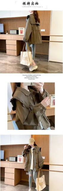 Trench Coat Waterproof Women Windbreaker