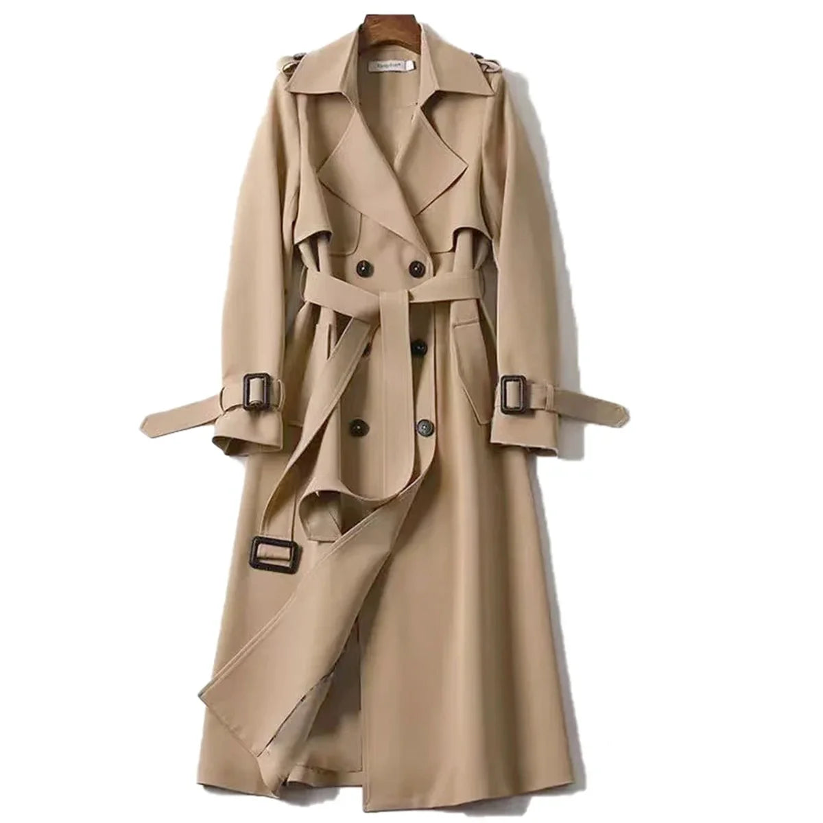 Women's Fashion Trench Coat Korean Spring Long Sleeve