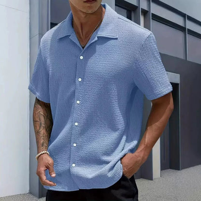 Men's Hip Hop Baggy Short Sleeve Shirt