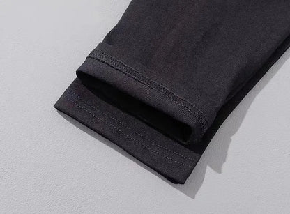 Men's Cotton Solid Color Long Sleeve Undershirt