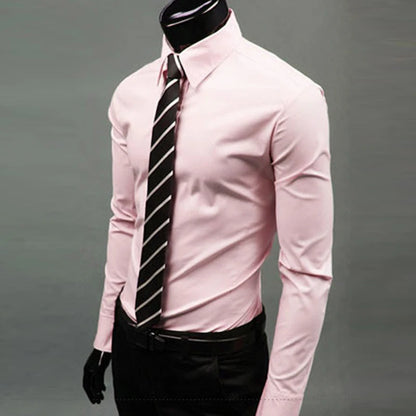 Men's Slim Fit Formal Dress Shirt