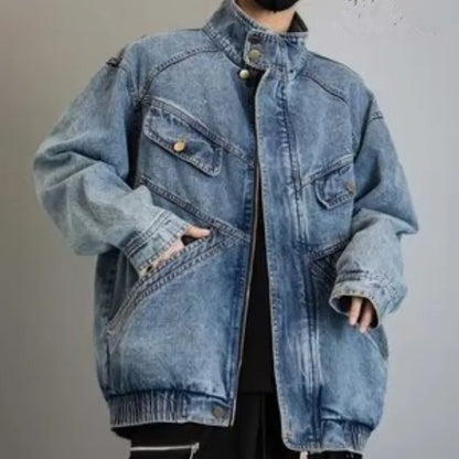 Denim Jacket Men Spring Autumn - Cargo 2026