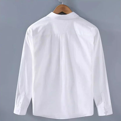 Men's Pocket Button Up Long Sleeve Shirt